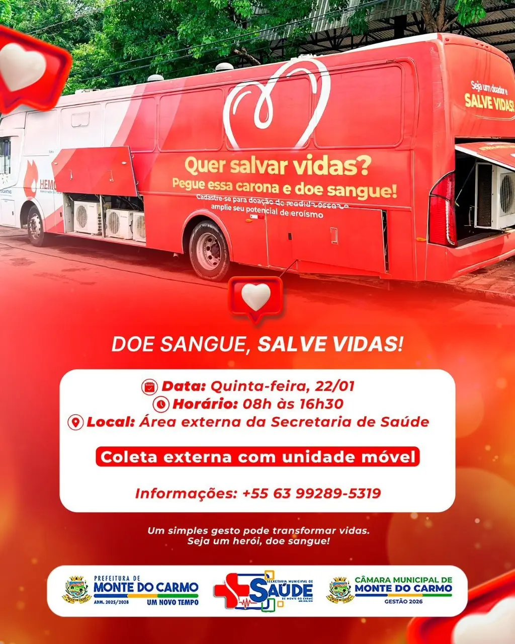 🩸❤️ Doe sangue, salve vidas!